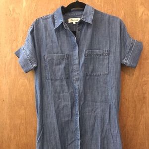 Madewell- Xxs denim shirt dress